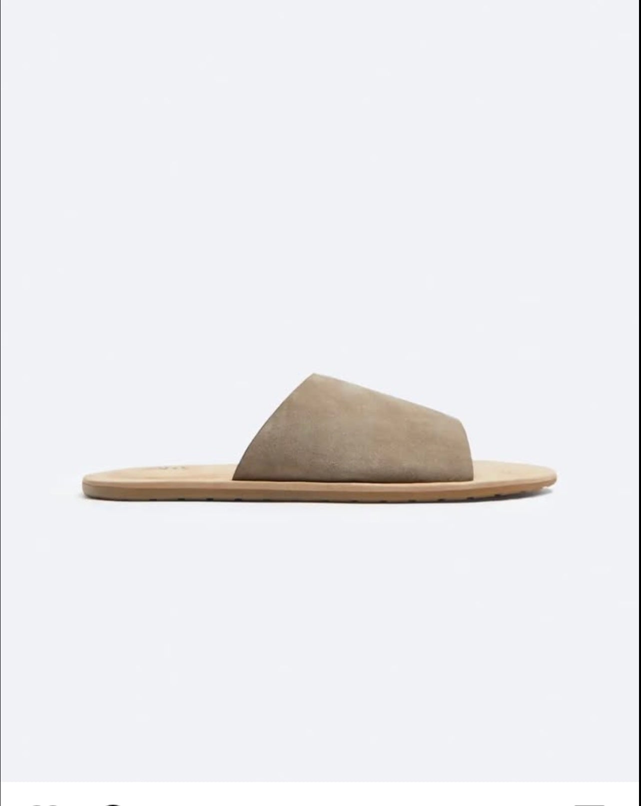 Zara Slippers in Leather