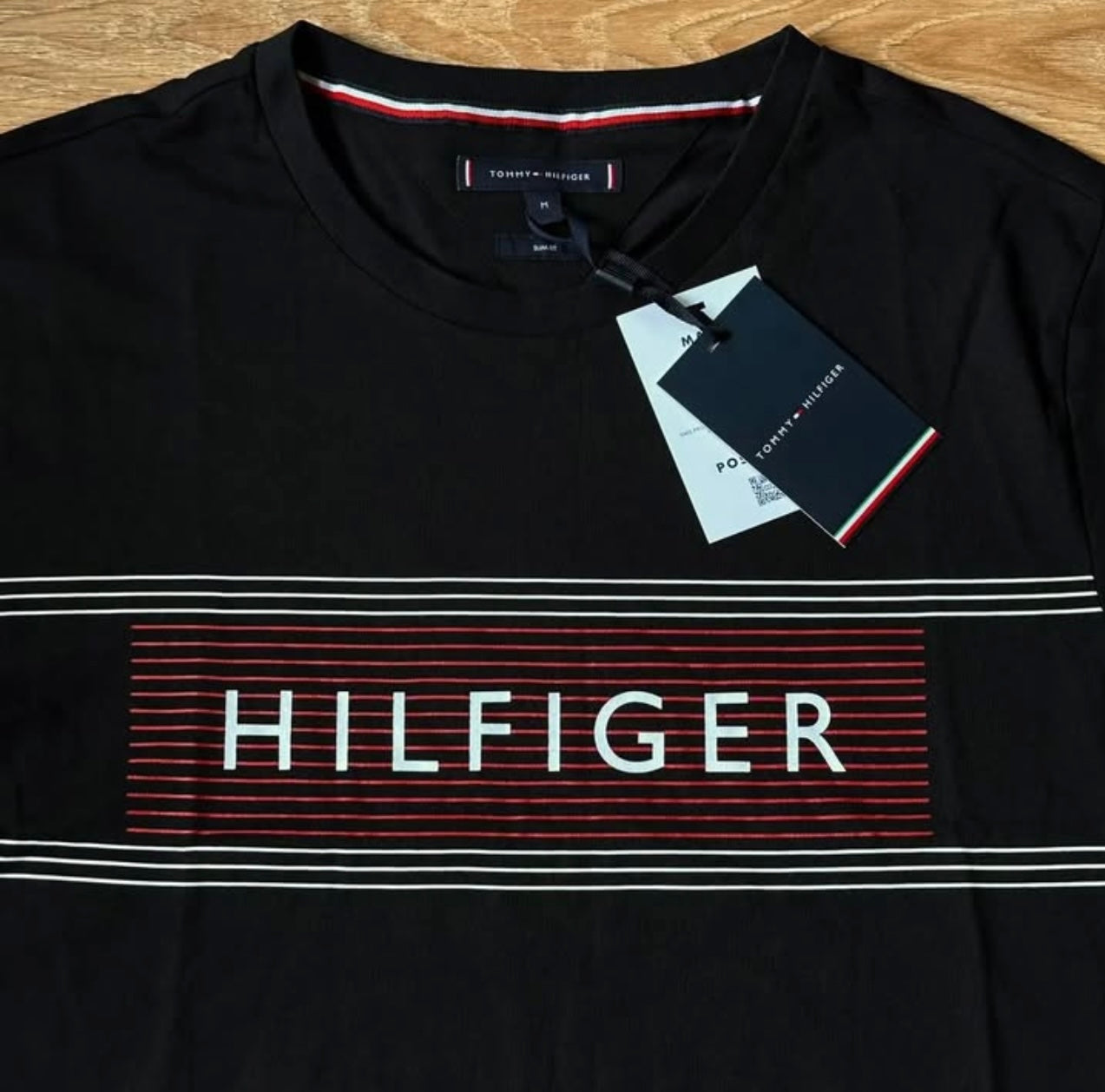 Tommy Hilfiger Regular Fit T Shirt in Black