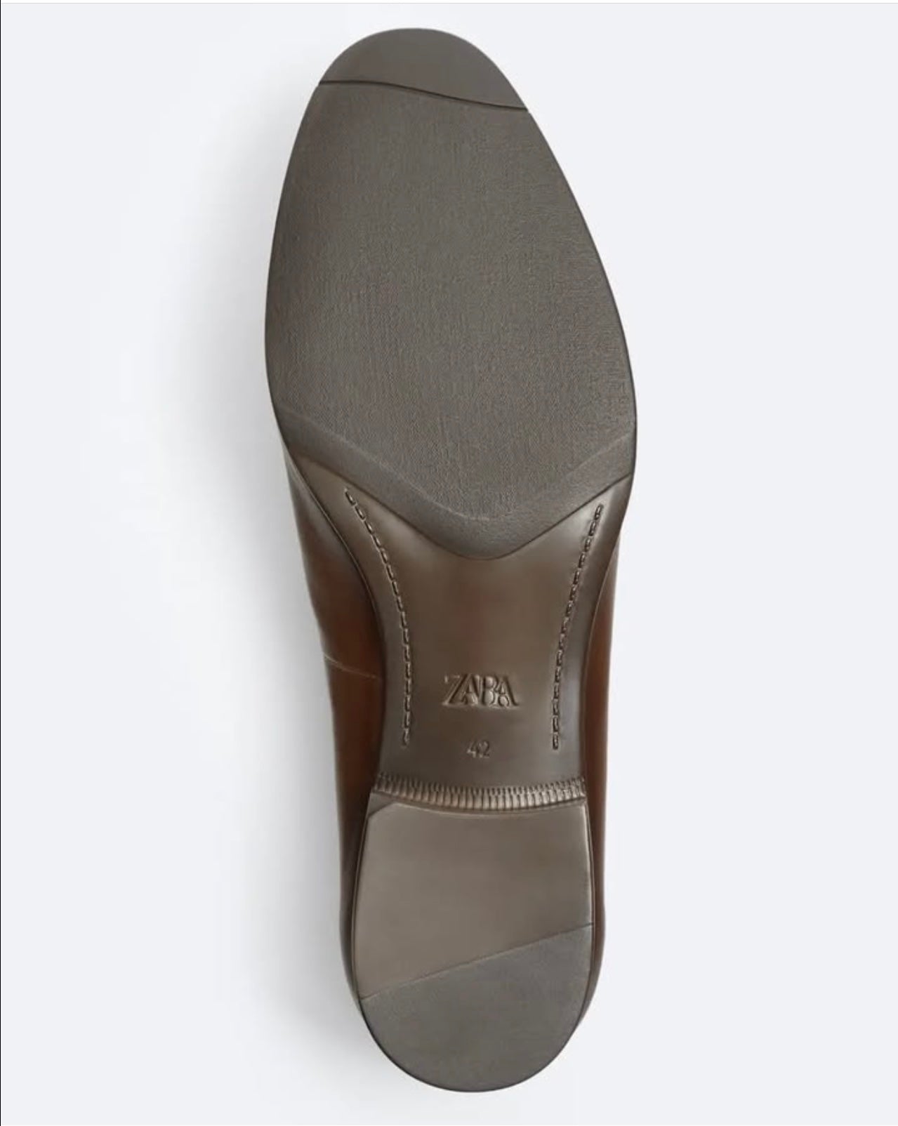 Zara Leather Loafers in Brown