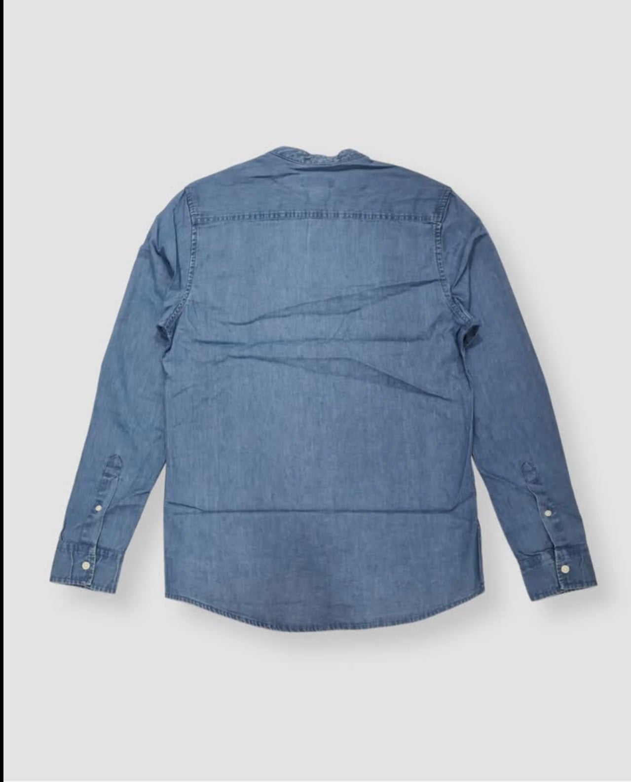 Burton Regular Fit Soft Denim Button Cuff Shirt