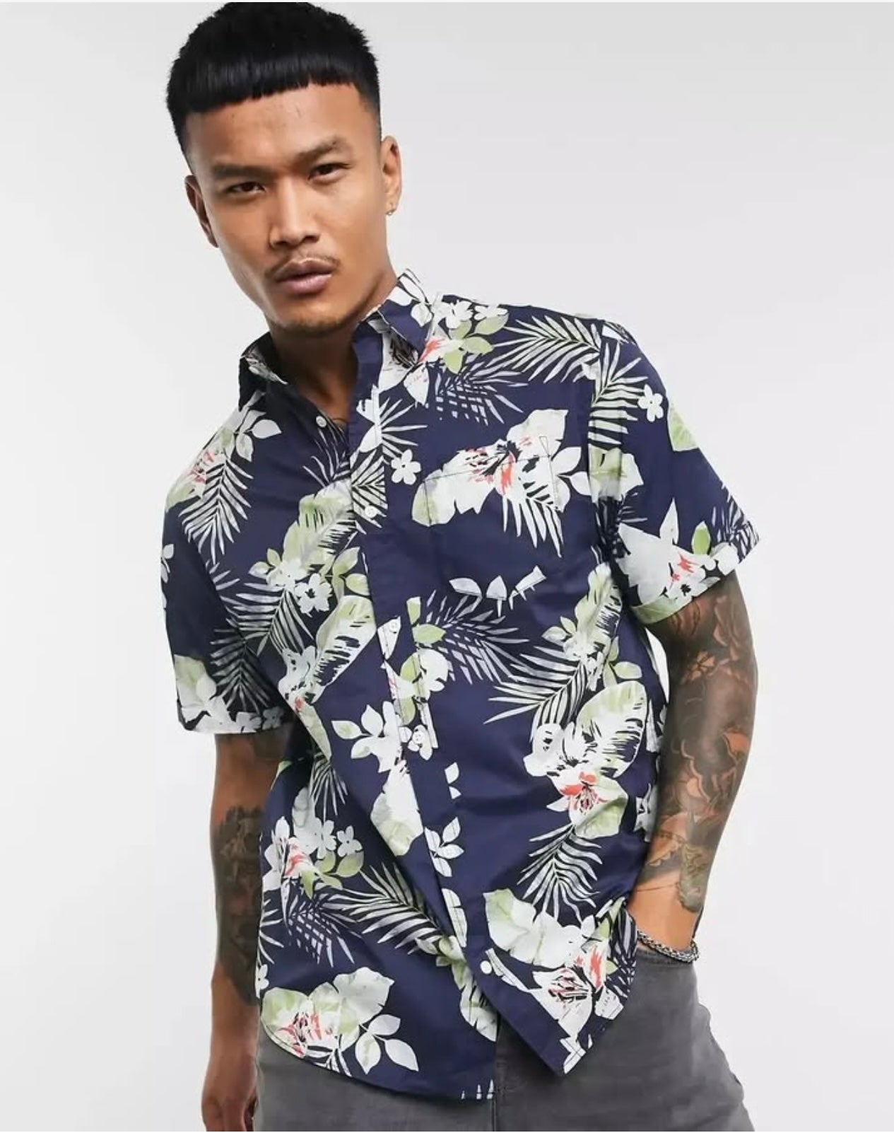 Jack & Jones Regular Fit Pattern Short Sleeve