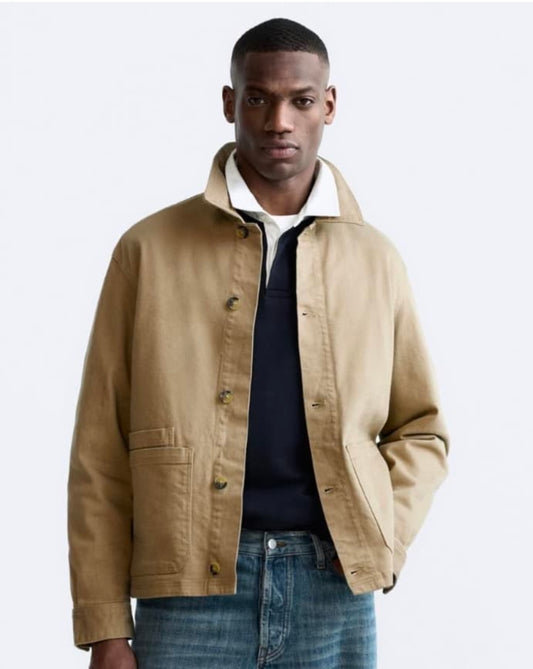 Zara Textured Overshirt with Pockets