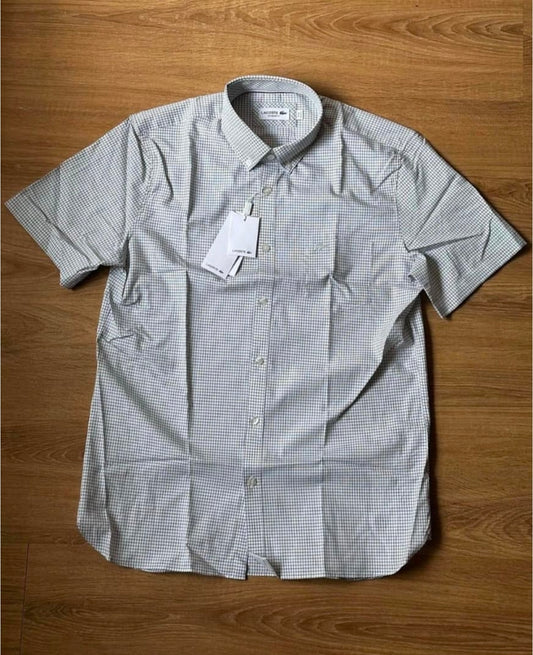 Lacoste Regular Fit Green Check Shirt