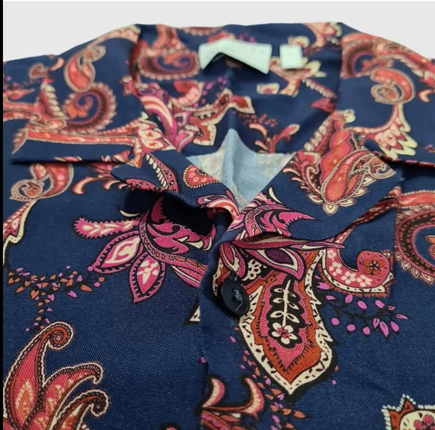 Asos Regular Fit Pattern Short Sleeve Shirt