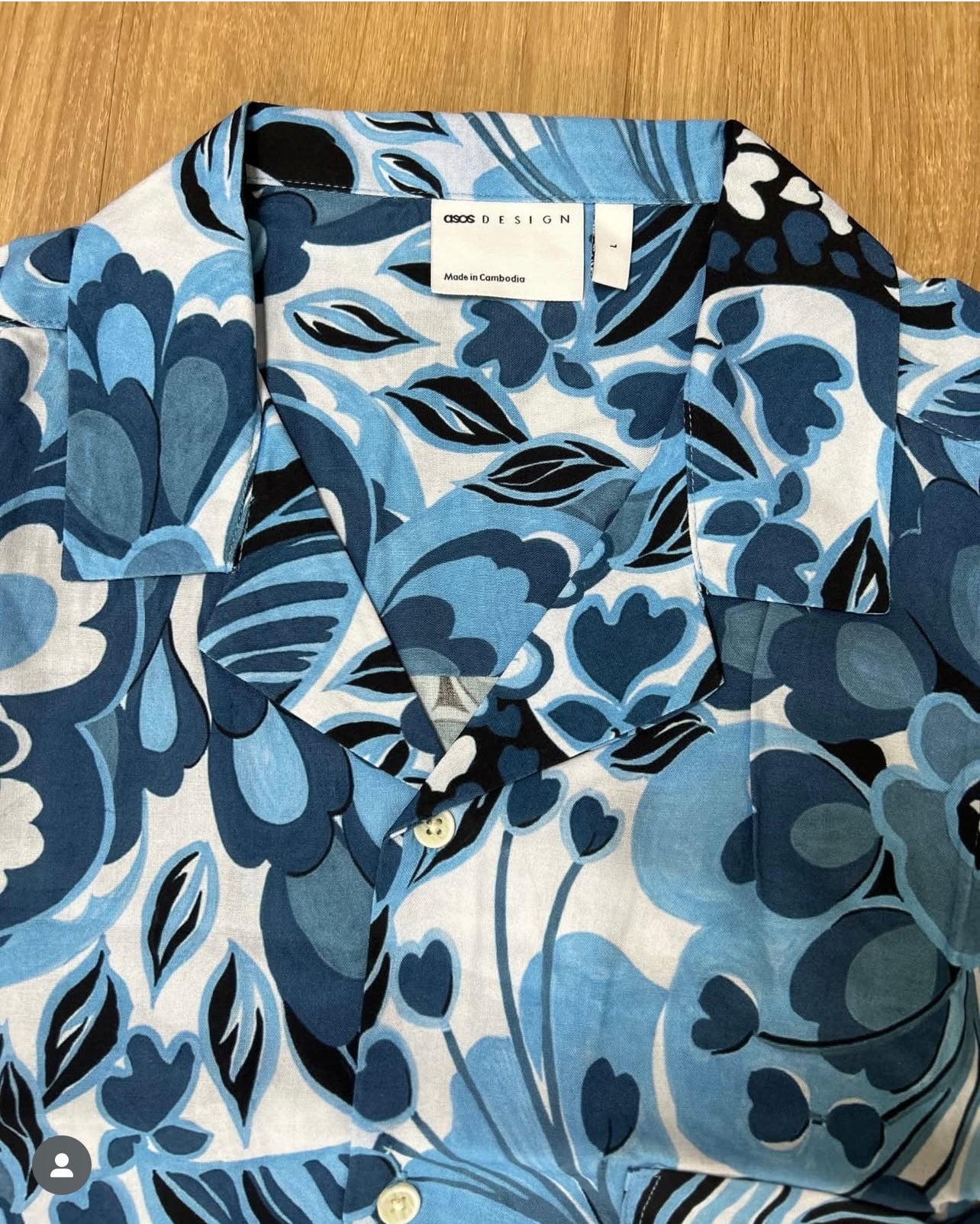 Asos Shirt in Blue Pattern