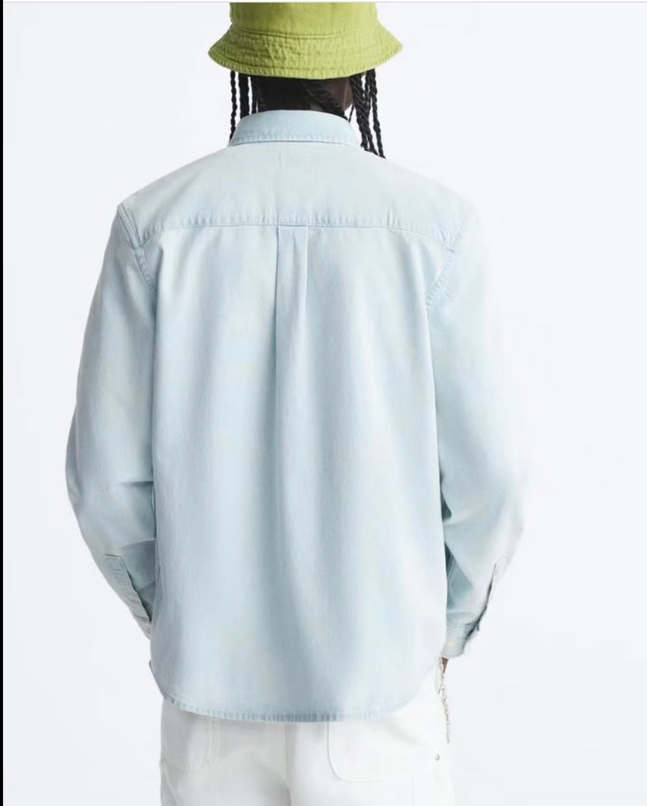 Zara Regular Fit Denim Shirt in Blue