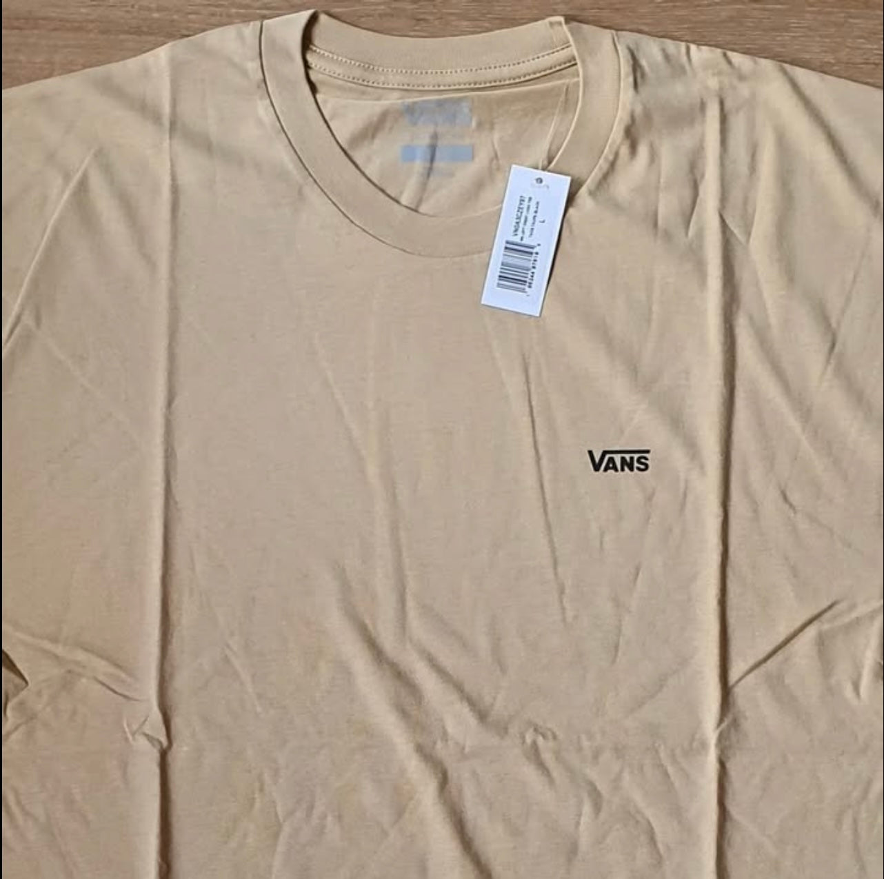 Vans Regular Fit T Shirt in Sand