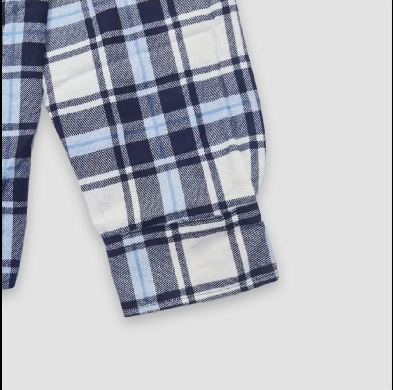Brave Soul Regular Fit Blue Check Button Cuff Shirt