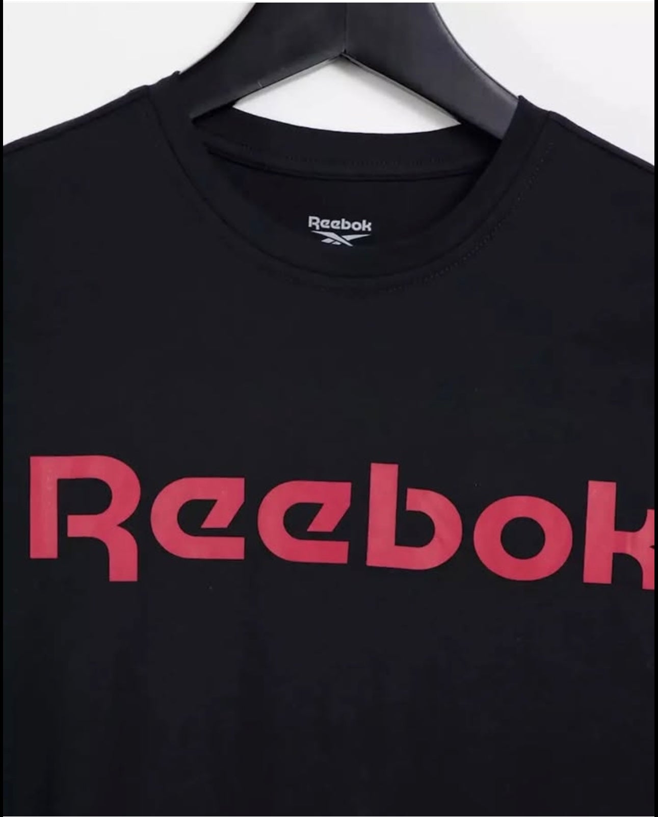 Reebok Regular Fit Black T Shirt