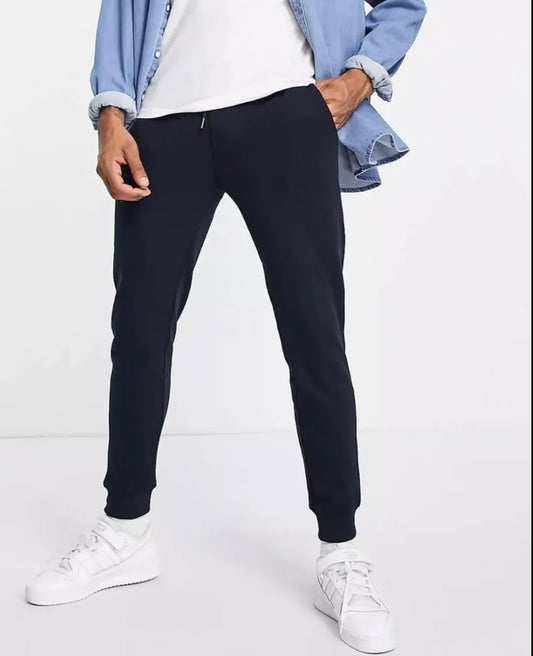 Soul Star Pique Joggers in Navy