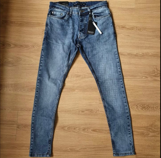 Brave Soul Skinny Fit Blue Wash Denim