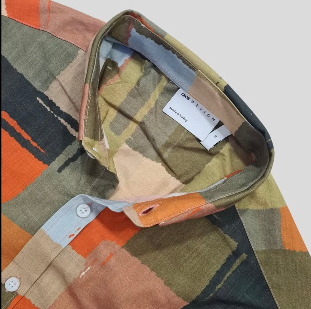 Asos Regular Fit Pattern Short Sleeve Shirt