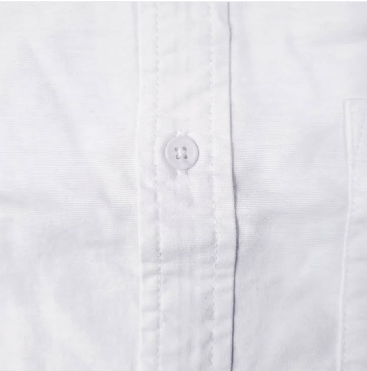 Asos Slim Fit White Oxford Cotton Short Sleeve Shirt