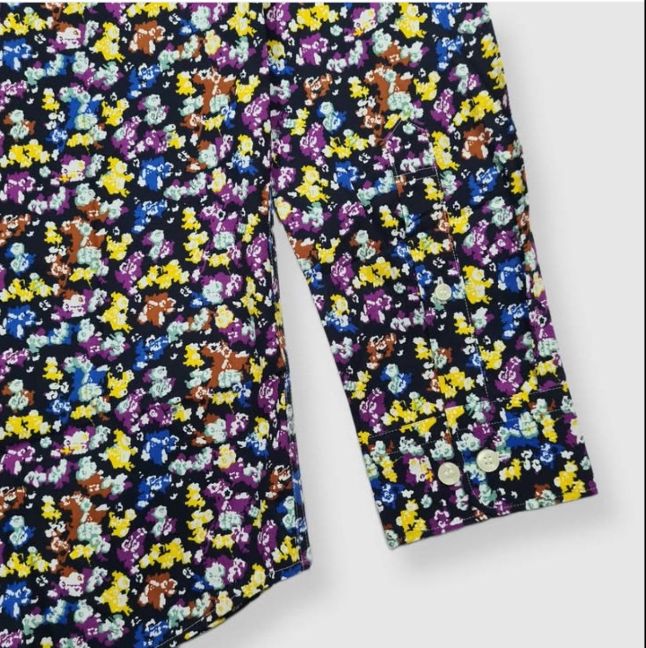 Selected Homme Slim Fit Pattern Cotton Button Cuff Shirt