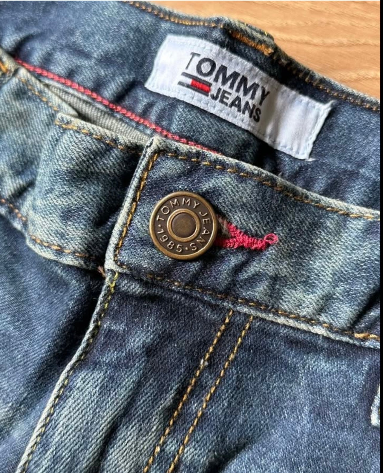 Tommy Hilfiger Ripped Blue- Green Wash Denim