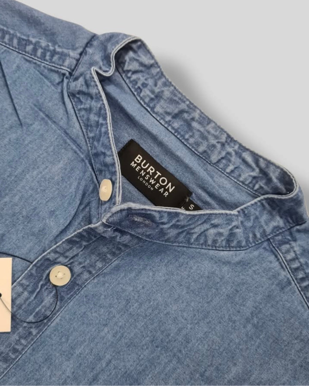 Burton Regular Fit Soft Denim Button Cuff Shirt