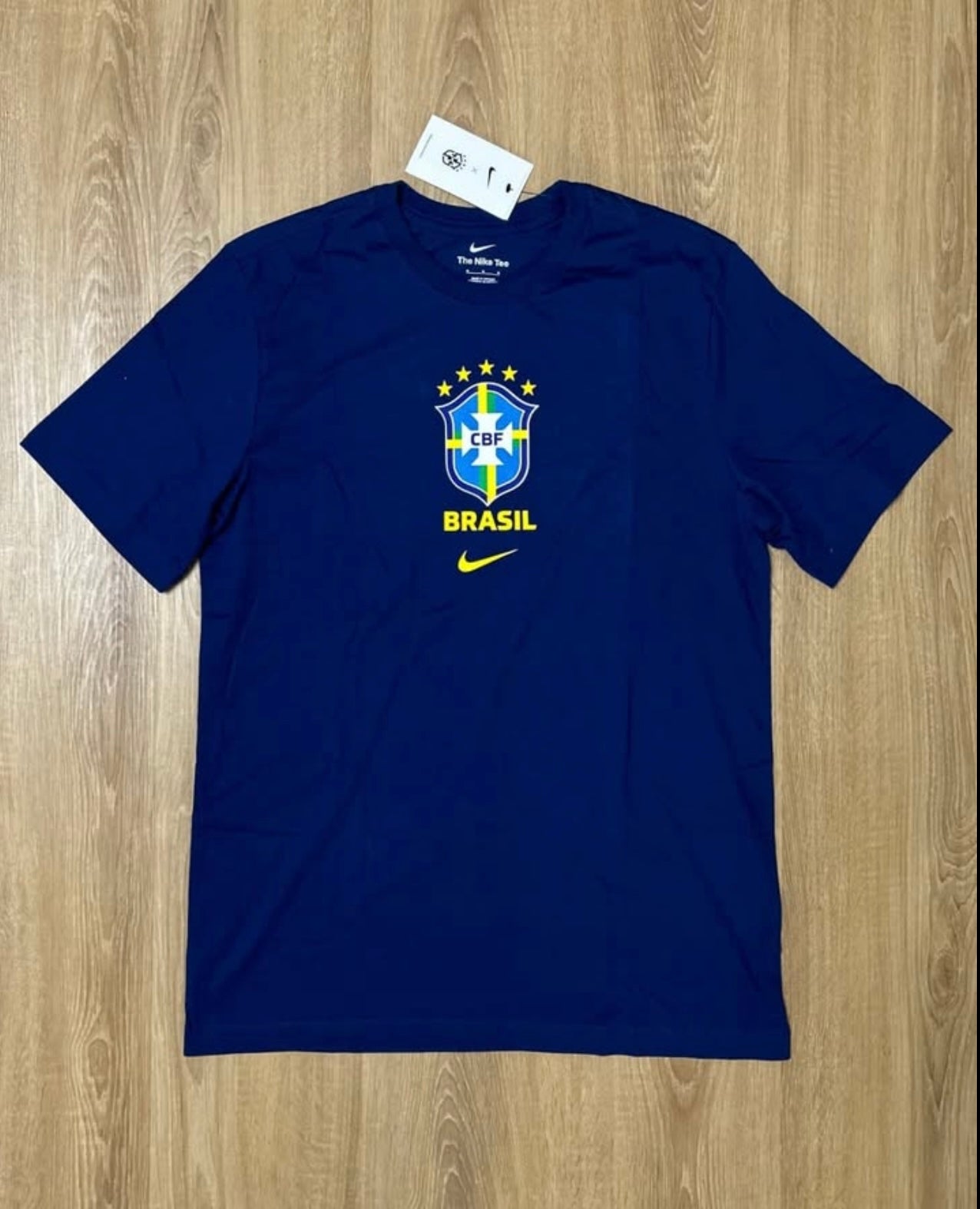 Nike Brasil T Shirt in Navy