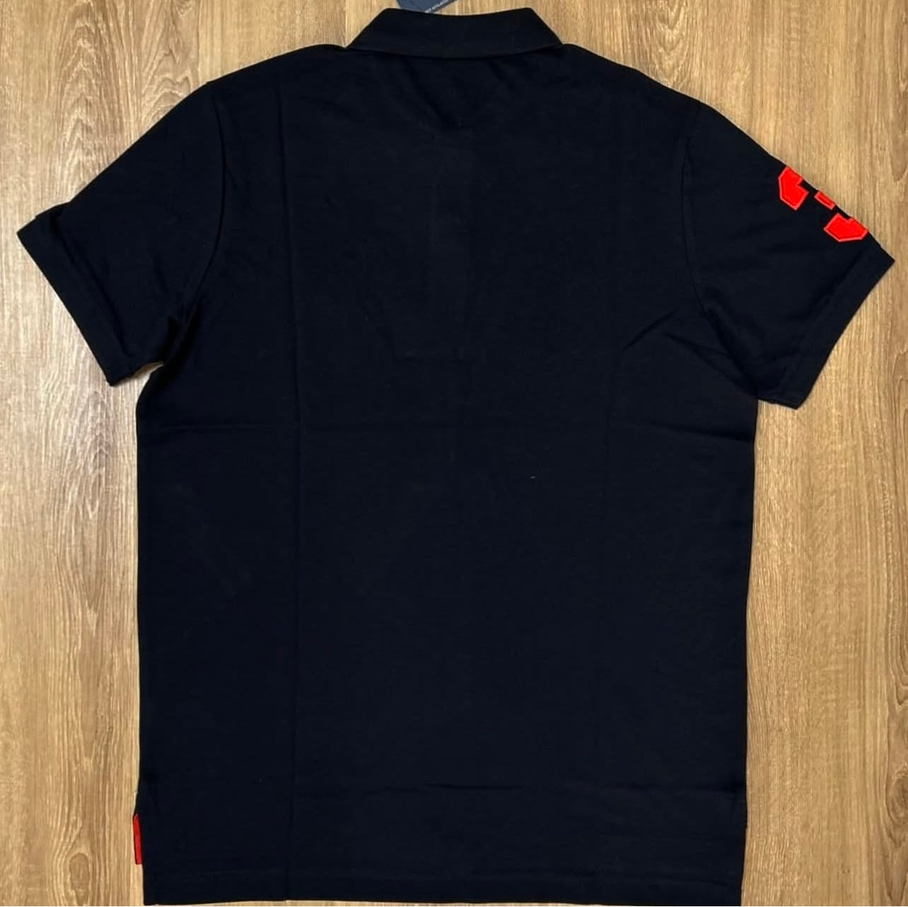 US Polo Assn Regular Fit Pique Polo Shirt in Black