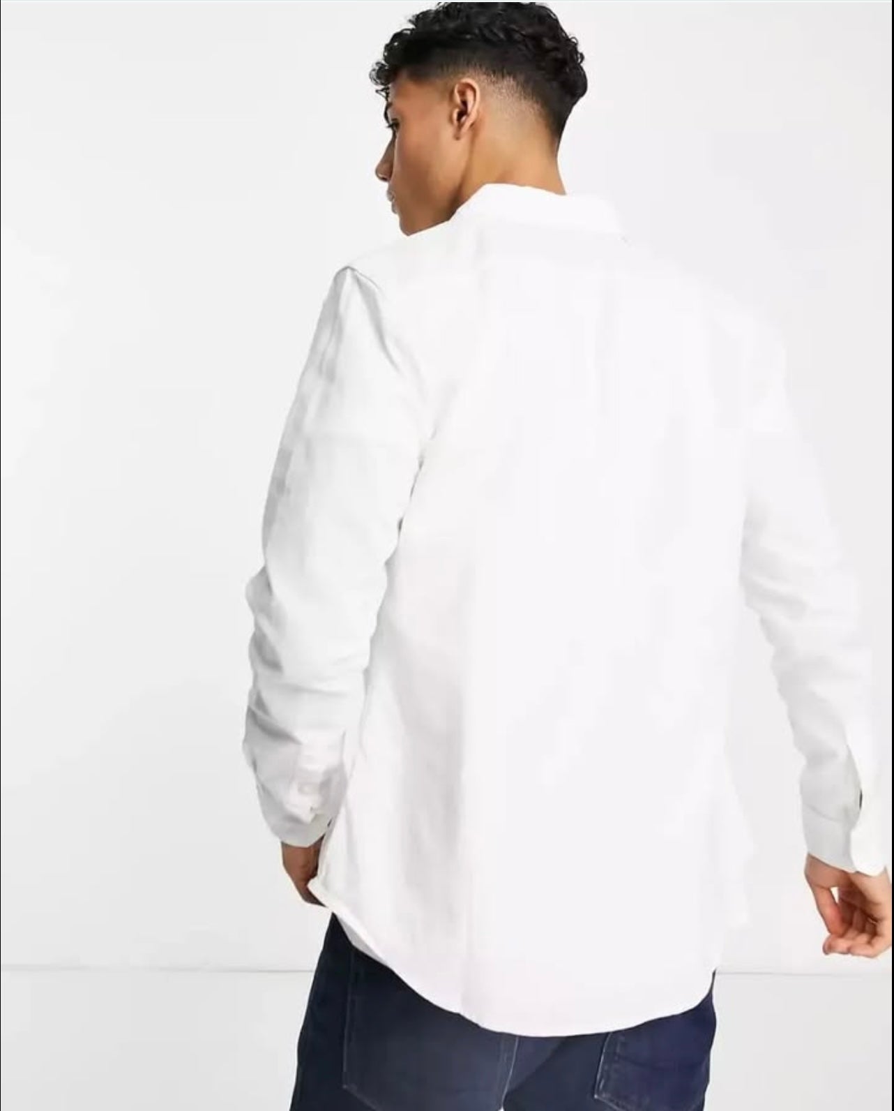 Levi’s Regular Fit White Oxford Cotton Button Cuff Shirt