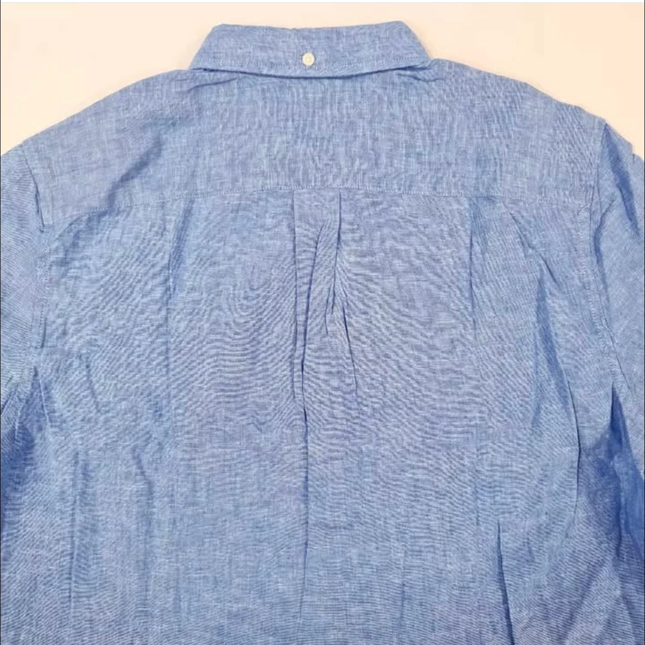 Tommy Hilfiger Custom Fit Linen Short Sleeve Shirt in Blue