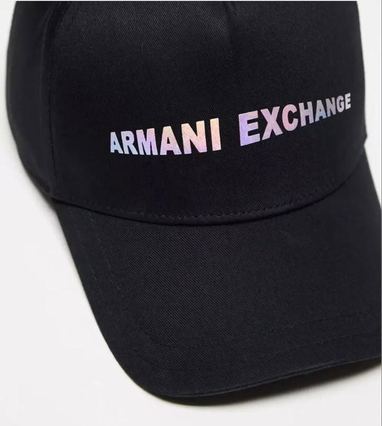 A X Baseball Cap in Black
