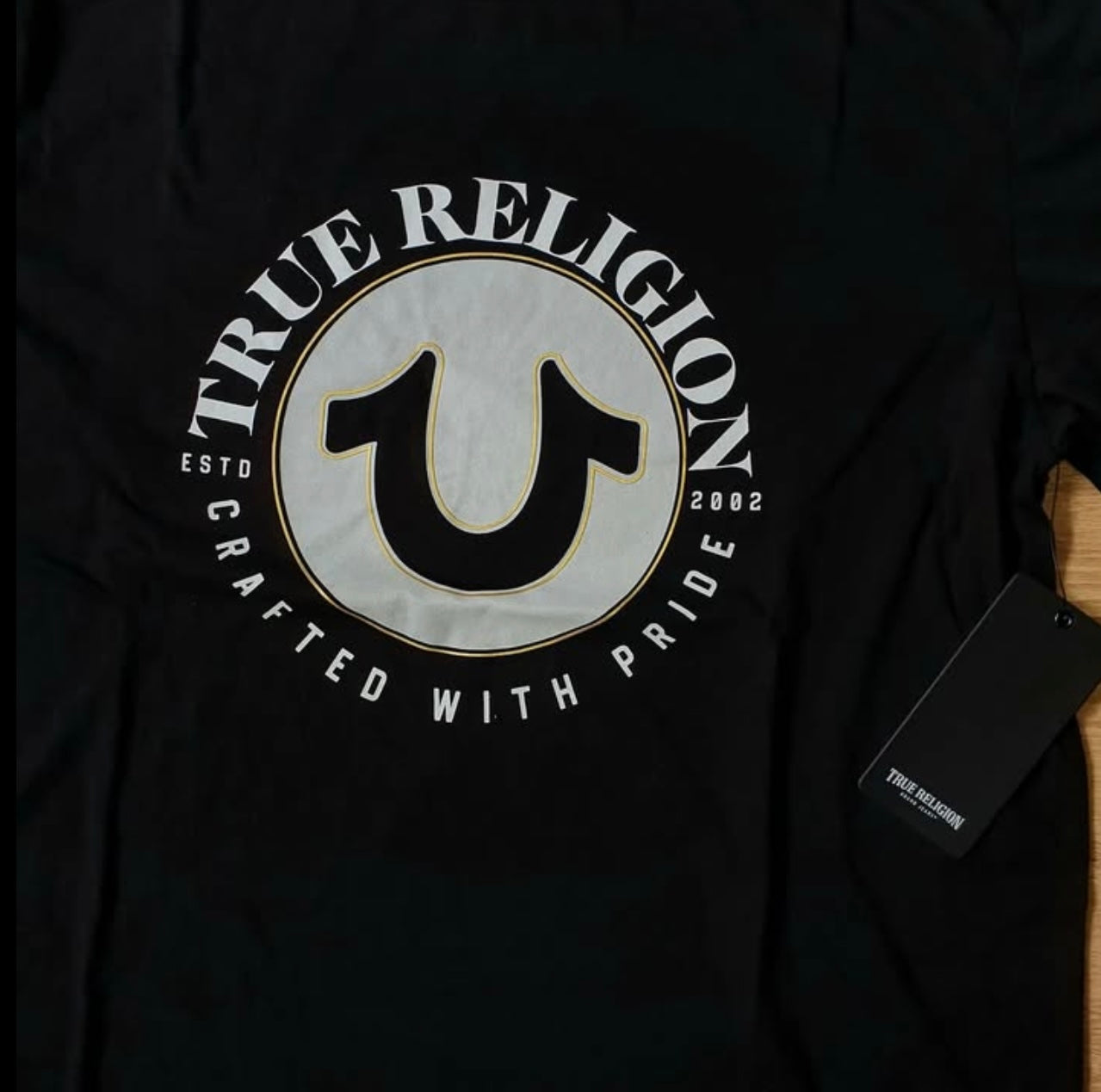 True Religion Regular Fit T Shirt in Black