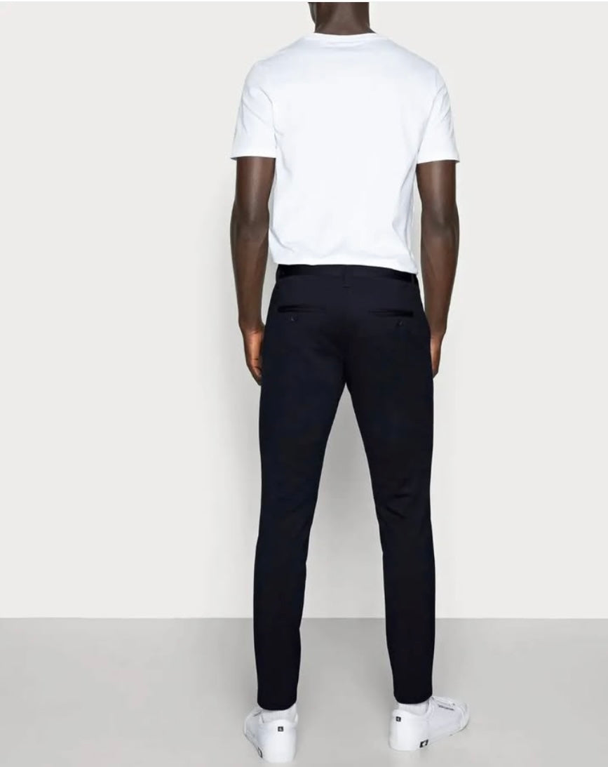 Only & Sons Slimfit Onsmark Stretch Pants in Navy