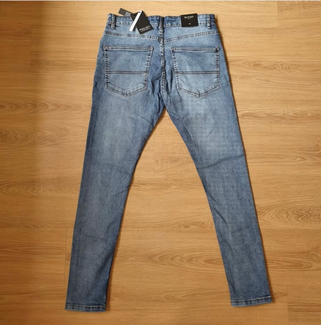 Brave Soul Skinny Fit Blue Wash Denim