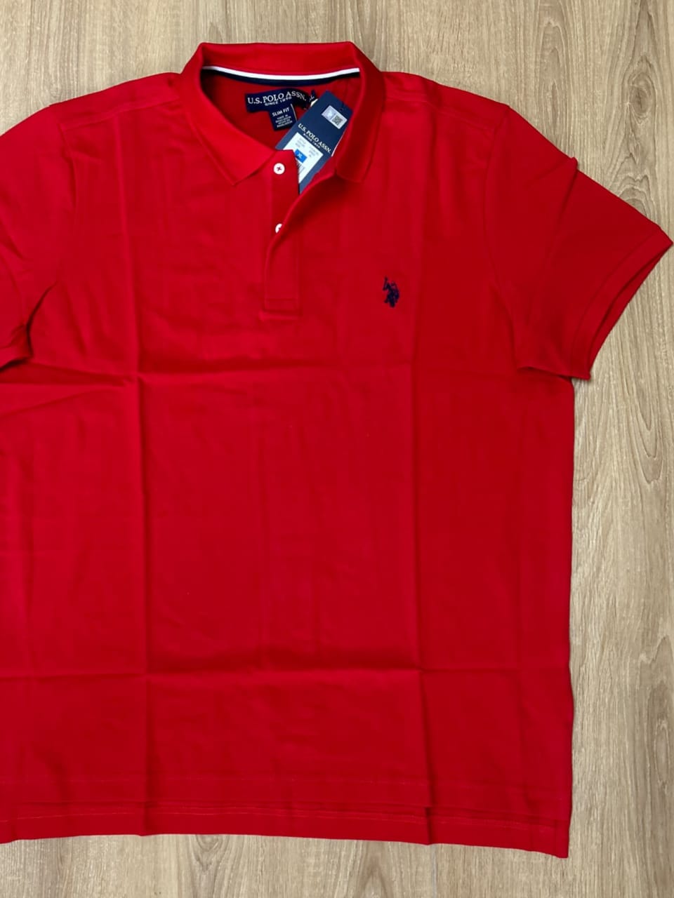U S Polo Assn Textured Cotton Polo Shirt