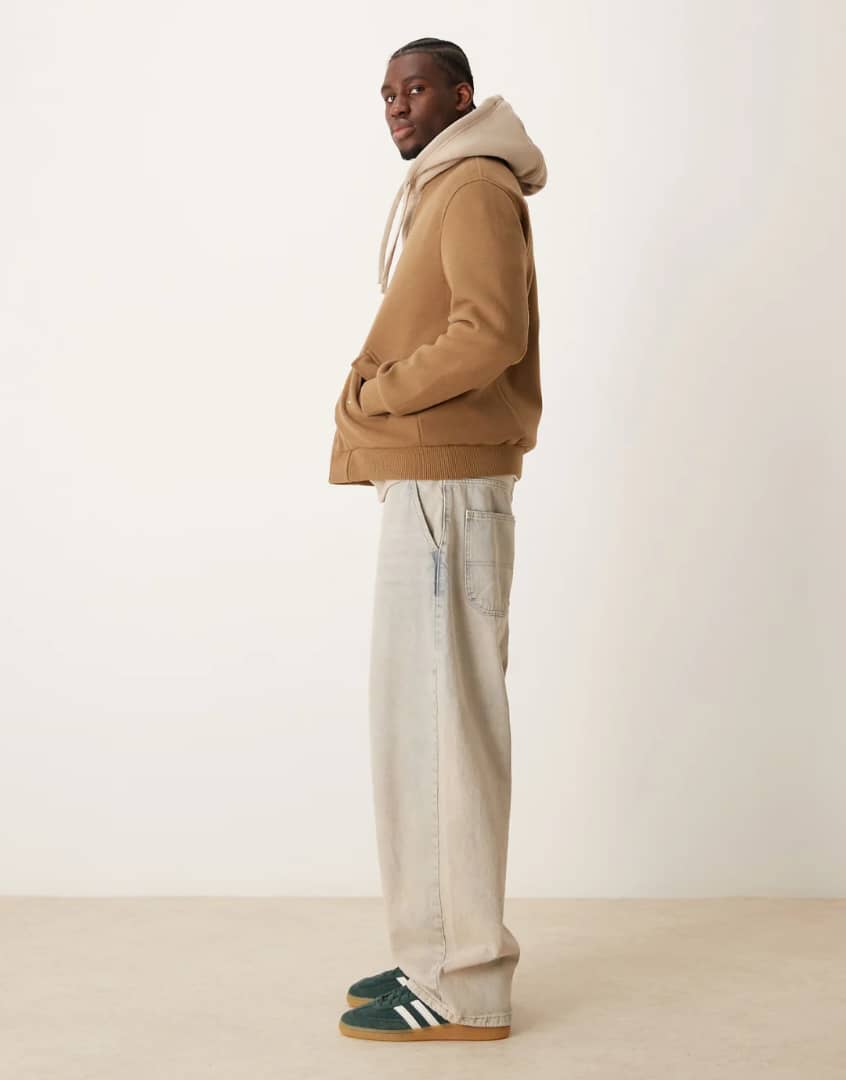 New Look Regular Fit Bomber Jacket in Brown