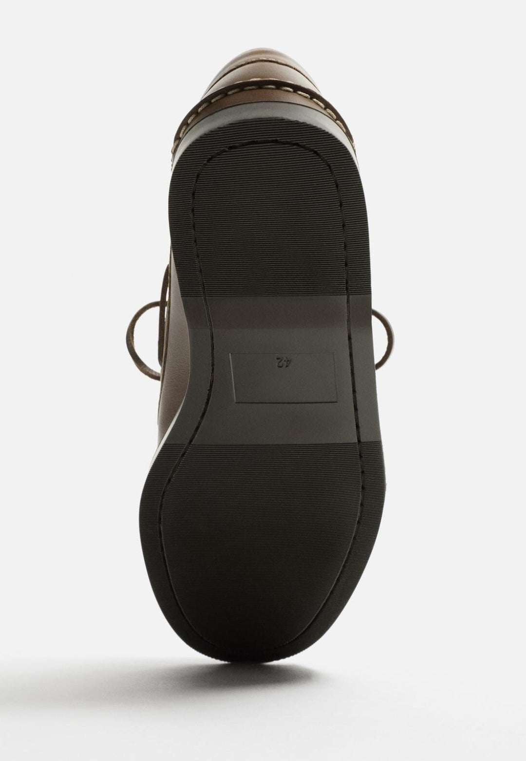 Zara - Brown Deck Shoes in Leather
