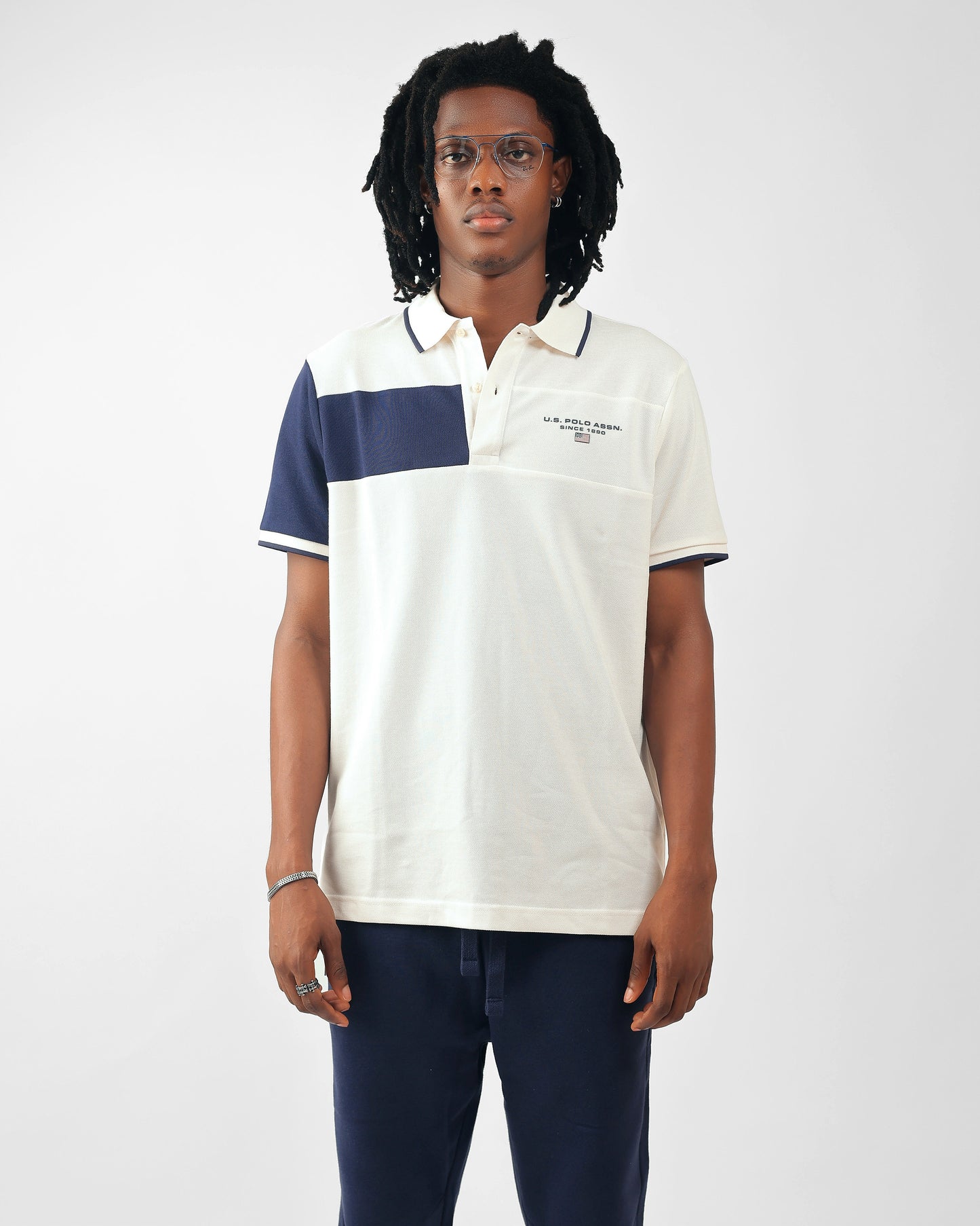 Colorblock Polo Shirt