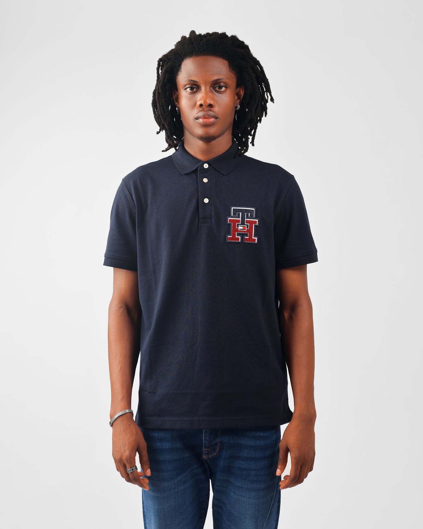 Tommy Hilfiger Regular Fit Navy Polo Shirt