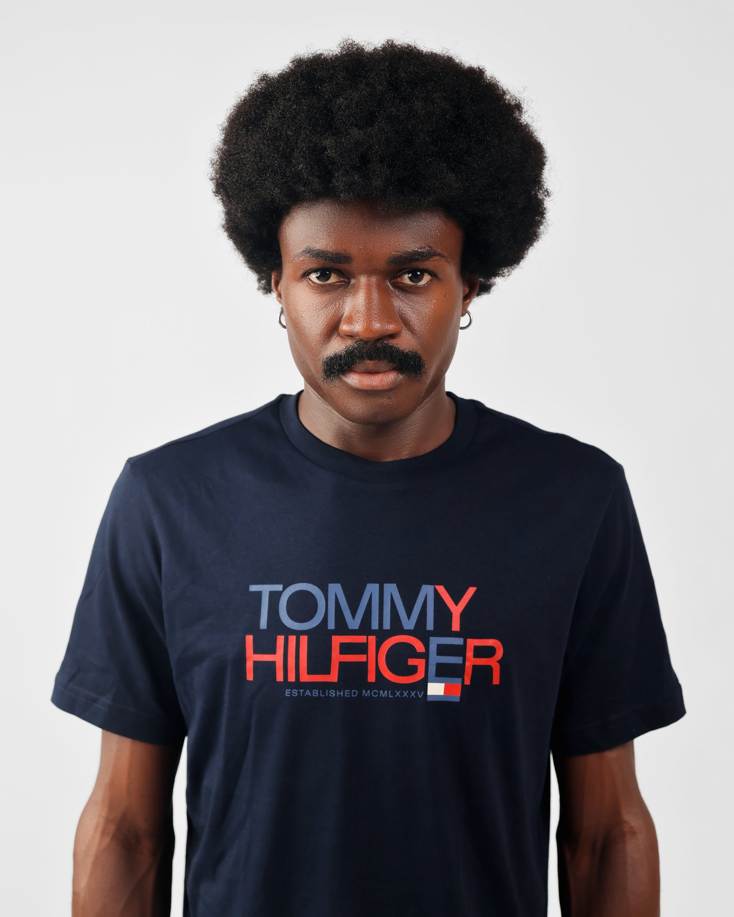 Tommy Hilfiger Regular Fit Navy Brand Love Crew Neck T-shirt