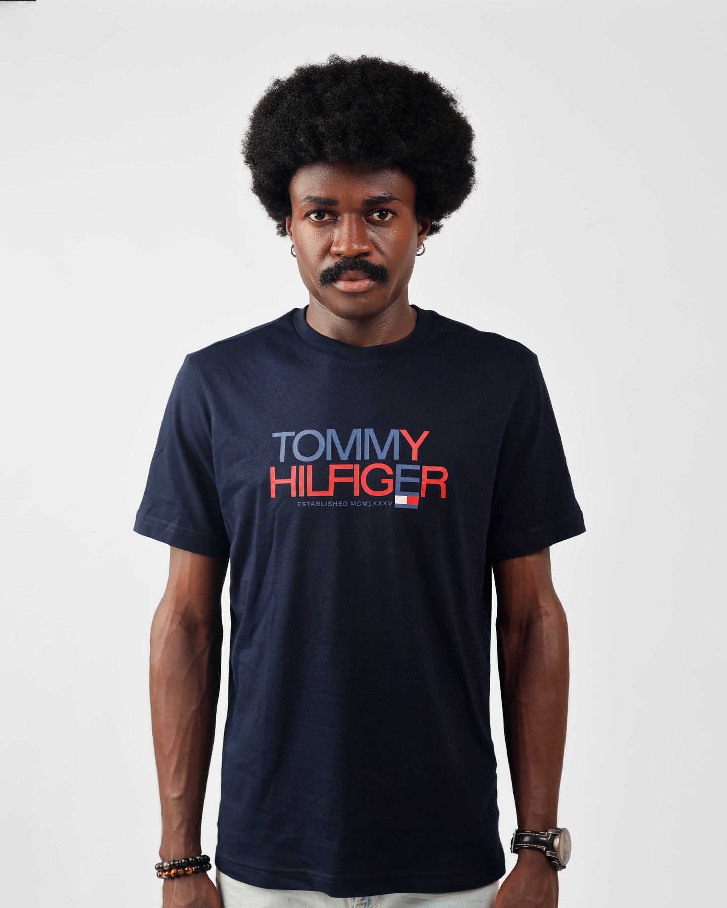 Tommy Hilfiger Regular Fit Navy Brand Love Crew Neck T-shirt