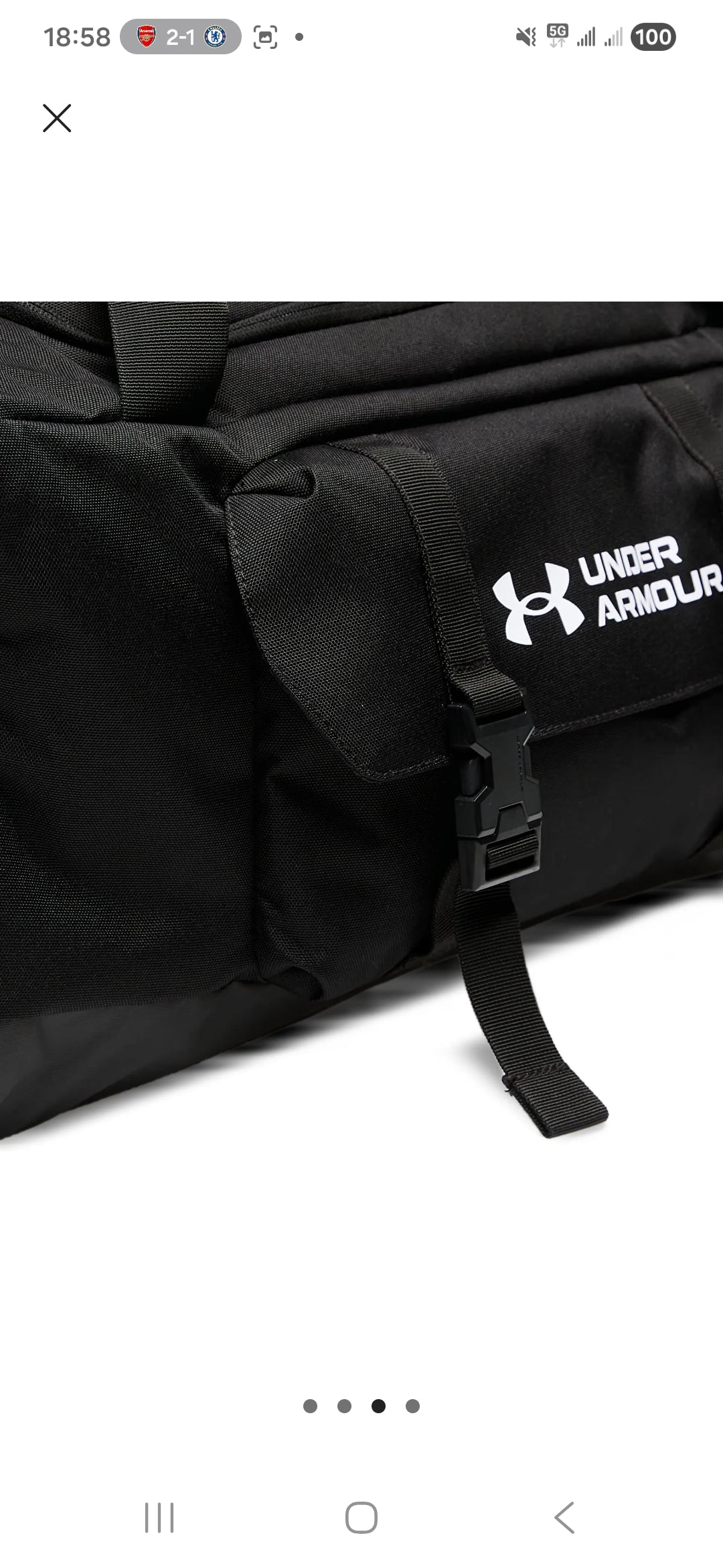 Under Armour Gametime Small Duffle Bag In Black