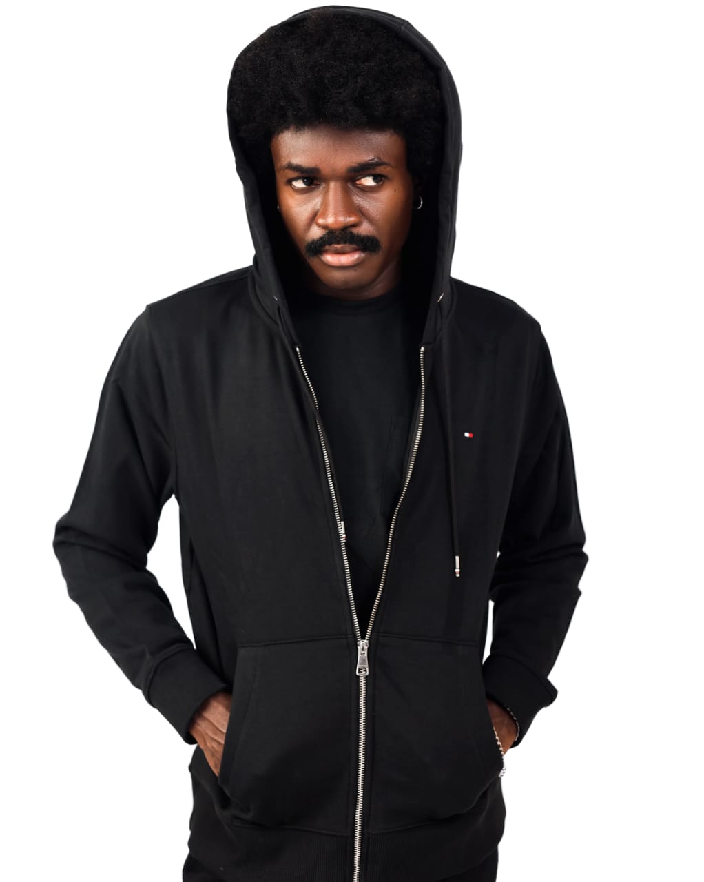 Tommy Hilfiger Black Zip-Through Hoodie
