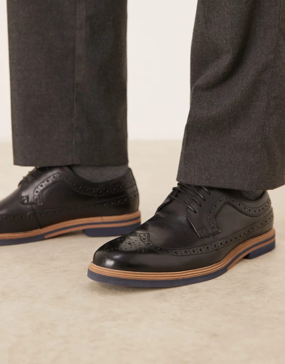 Asos Black Brogues Shoes