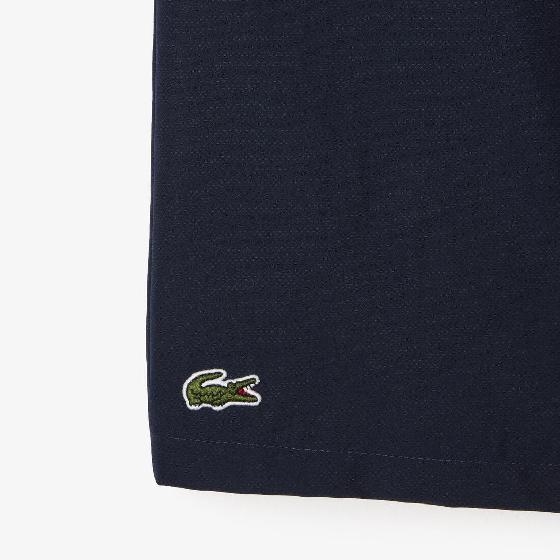 Lacoste Relaxed Fit Lightweight Diamond Taffeta Sport Short In Navy