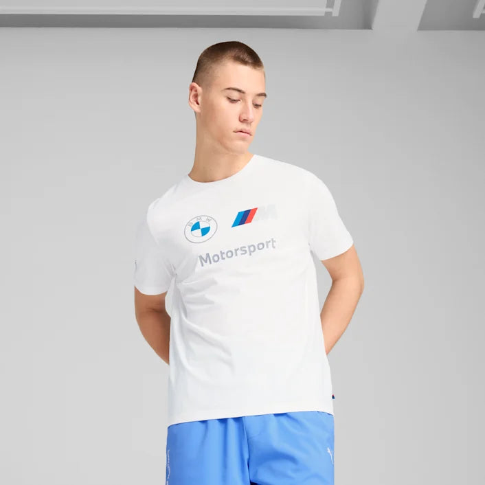 Puma X BMW Motorsport Regular Fit White Logo T-shirt