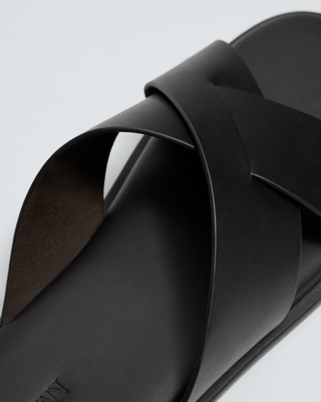 Zara Black Crossover Sandals