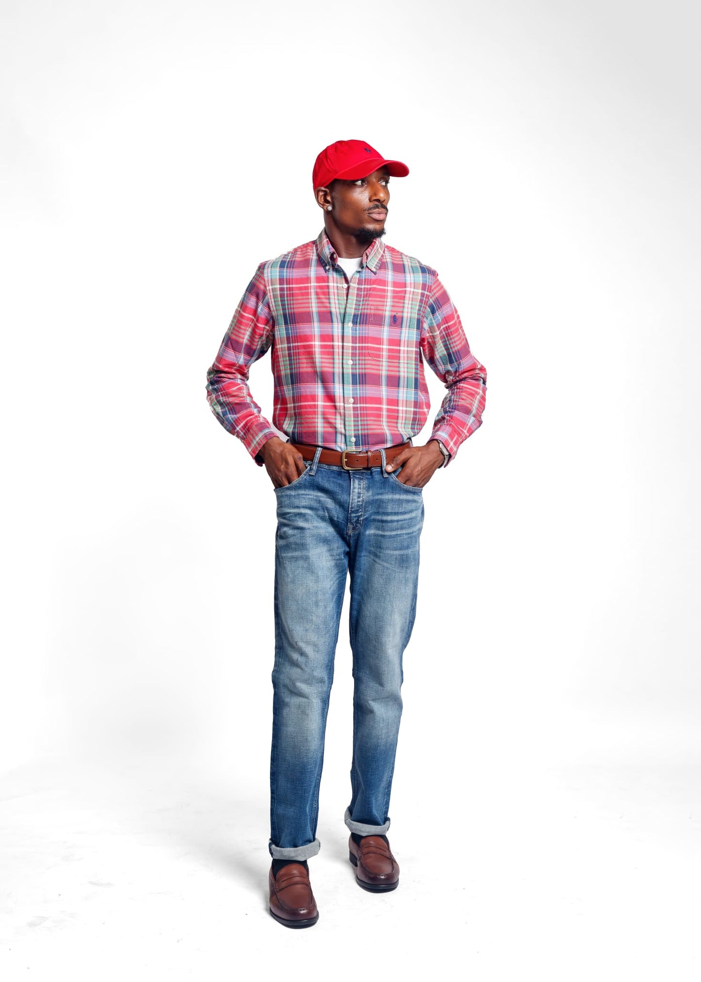 Regular Fit Plaid Oxford Shirt