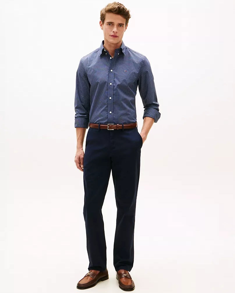 Tommy Hilfiger Navy Straight-leg Chinos Pants