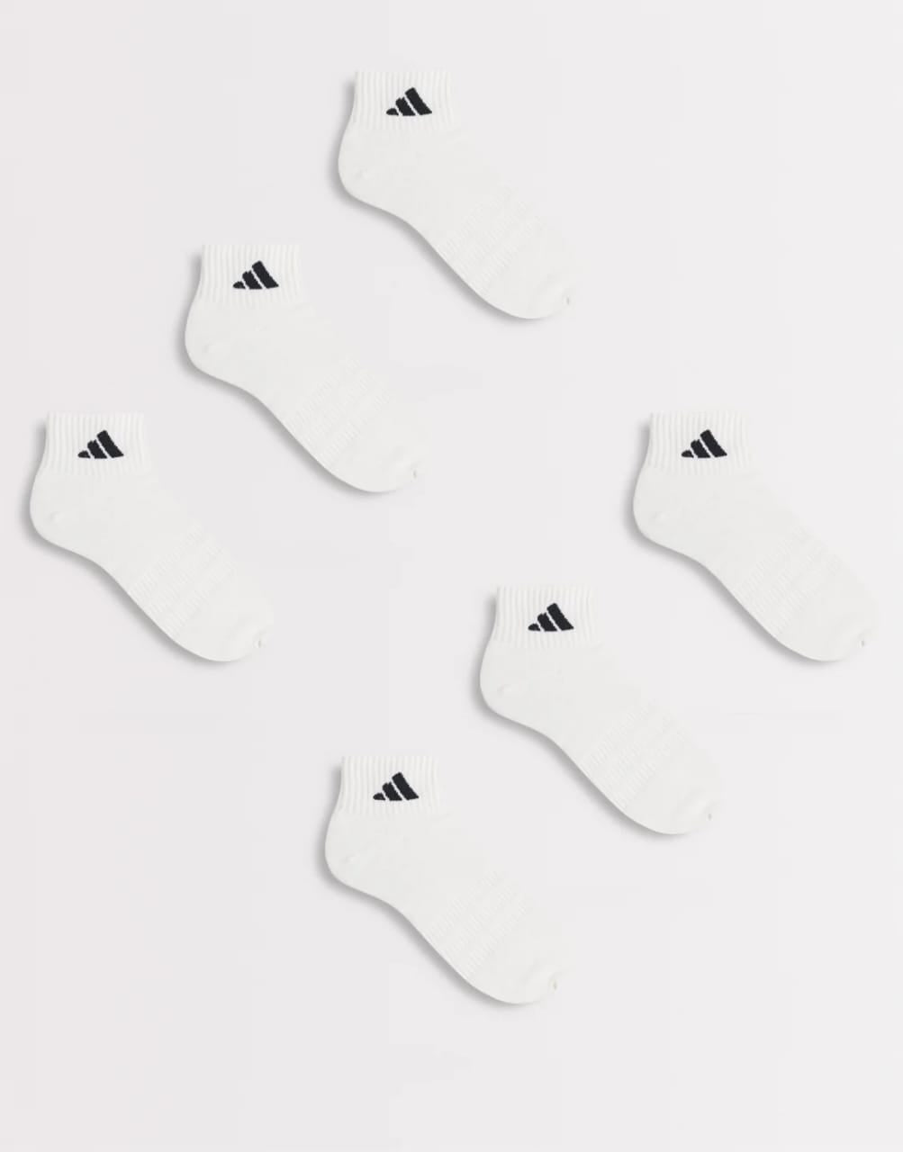 Adidas Ankle Socks in White (Pack of 6)