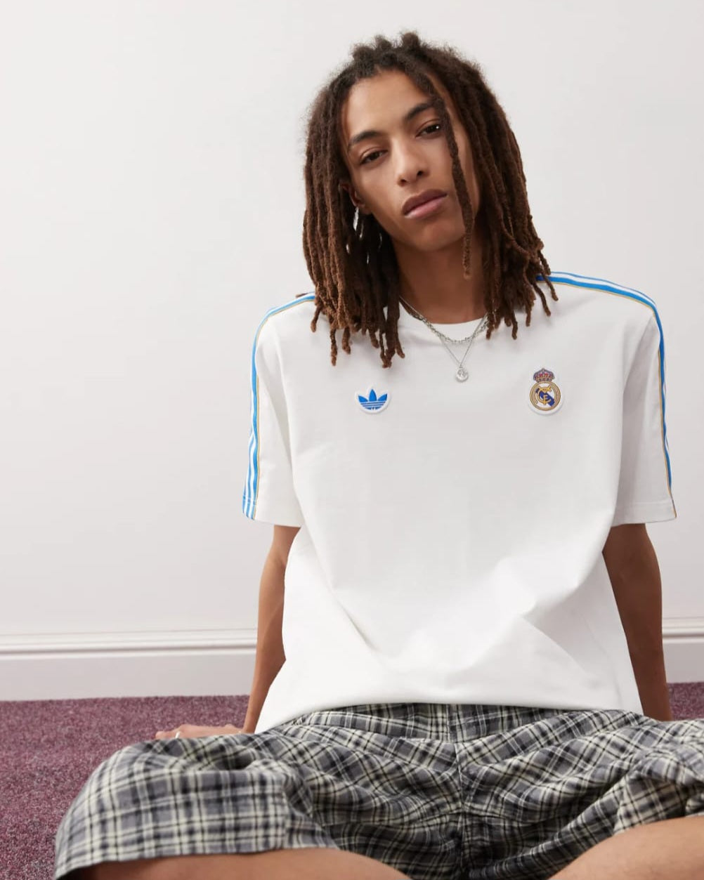 Adidas White Real Madrid Terrace Icon T-shirt