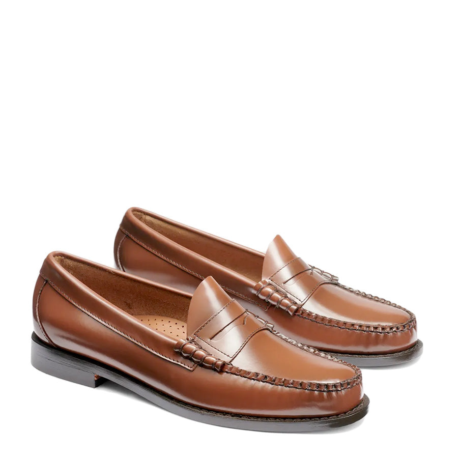 G.H.BASS Weejuns Larson Leather Loafers in Cognac Brown
