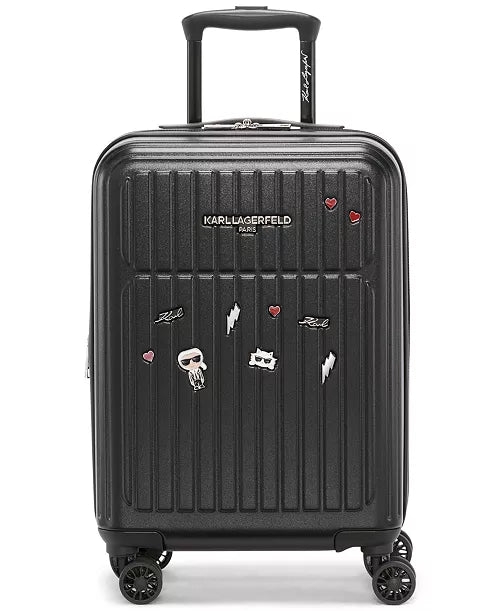 Karl Lagerfeld Paris Black Upright Luggage