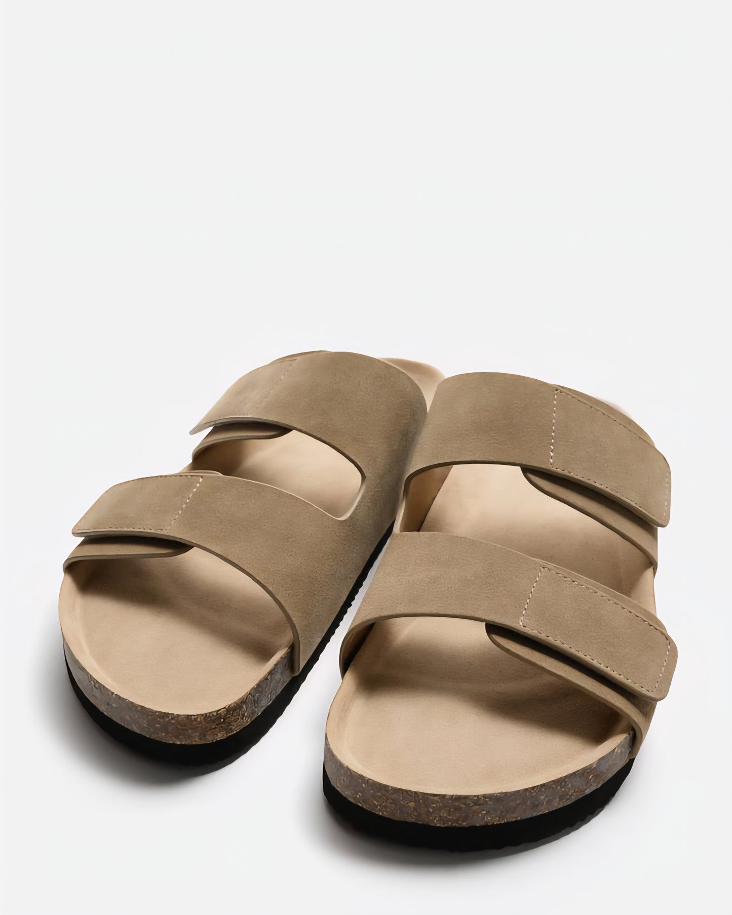 Zara Double Strap Leather Sandals