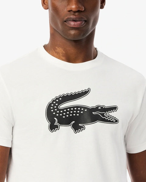 Lacoste White XXL Logo Sport T-shirt