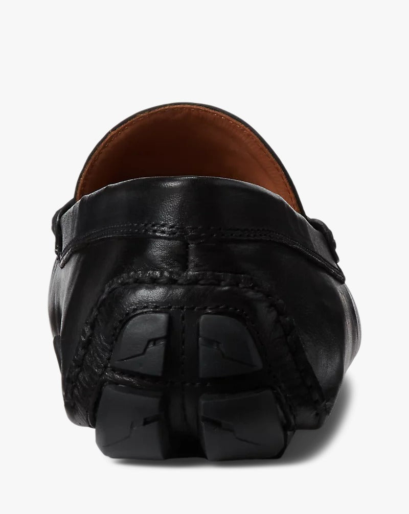 Polo Ralph Lauren Black Anders Leather Driver Loafer